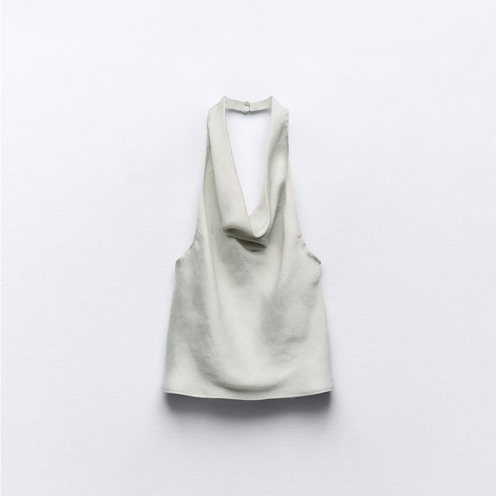 ORGANZA HALTER TOP